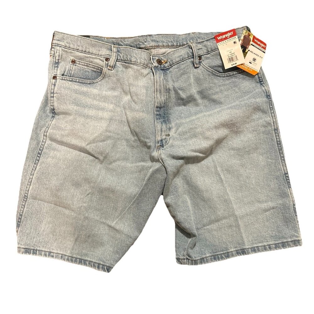 Wrangler Five Star Heritage Relaxed Fit Low Stretch 10" Inseam Size 40 NWT Blue